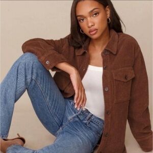 Reformation Jennings Jacket in Cinnamon